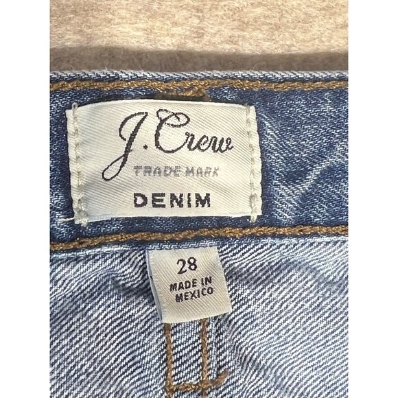 J.Crew Trademark Denim Medium Wash Mid Rise Jean Shorts 28" Waist - Picture 4 of 4